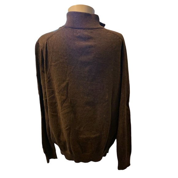 Lands' End Bedford Rib Quarter Zip Sweater Fine-Gauge Supima Cotton Sz L - Picture 4 of 4